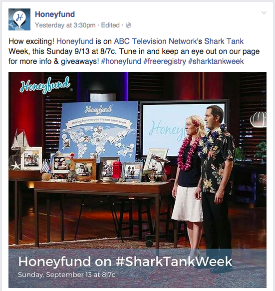 Shark Tank Funded HoneyFund Has Facilitated $500 Million In Crowdfunded  Wedding Registries